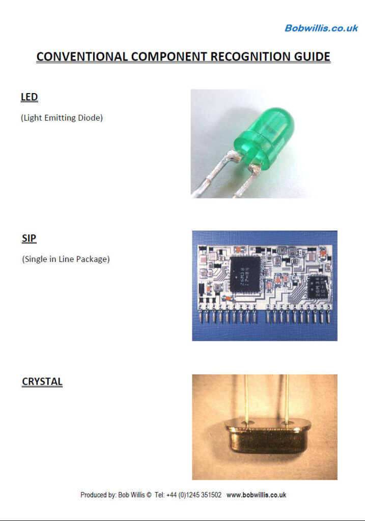 Through hole soldering wall charts and poster training sets