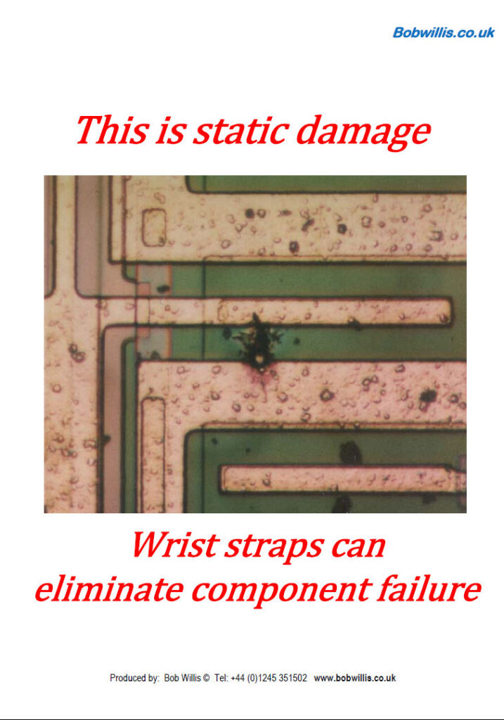 ESD static defect warning wall charts and poster training sets